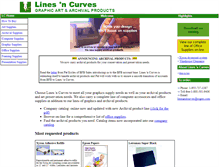 Tablet Screenshot of linesandcurves.com